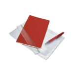 HL 9085 R - SET DE LIBRETA NODI ROJO (ROJO / CURPIEL LIBRETA / PLASTICO BOLIGRAFO / PVC BOLSA) - Imagen 3