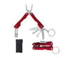 HERRAMIENTA MULTIFUNCIONAL MULTITOOLS HMB1 ROJO (Herramienta: Acero Inoxidable// Estuche: Poliéster)