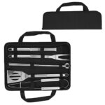 HO 012 SET DE BBQ BONET  (NEGRO / POLIÉSTER/ACERO INOXIDABLE) - Imagen 3