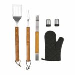 HO 013 SET DE BBQ LANDA  (NEGRO / POLIÉSTER/ACERO INOXIDABLE) - Imagen 4