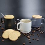 HO 026 TAZA CALIZ  (NEGRO / CERÁMICA) - Imagen 4