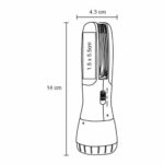 HR 03 LAMPARA LORETTO  (NEGRO / ACERO INOX. /PLÁSTICO) - Imagen 4