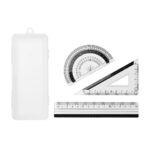 INF 012 - ESTUCHE DE GEOMETRÍA (BLANCO FROSTY / PLASTICO)