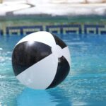 INF 015 N - PELOTA DE PLAYA NEGRO (NEGRO / PLASTICO) - Imagen 2