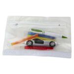 INF 210 B - BOLSA PORTA LÁPICES SARGAS (BLANCO FROSTY / VINIL) - Imagen 2