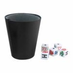 JM 021 - CUBILETE KENTAUR (NEGRO / CURPIEL VASO / PLASTICO DADOS) - Imagen 4