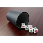 JM 021 - CUBILETE KENTAUR (NEGRO / CURPIEL VASO / PLASTICO DADOS) - Imagen 2
