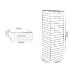 JM 040 BE - TORRE DE BLOQUES ZINDER (BEIGE / MADERA DE PINO) - Imagen 5
