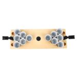 JM 065 - MINI PONG JERICO (BEIGE / MADERA DE TILO BASE / PLASTICO VASOS) - Imagen 2