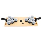 JM 065 - MINI PONG JERICO (BEIGE / MADERA DE TILO BASE / PLASTICO VASOS) - Imagen 3