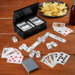 JM 075 N - SET DE JUEGO HOFUF (NEGRO / MADERA DE TILO ESTUCHE / PLASTICO FICHAS Y DADOS) - Imagen 4