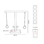 JM 100 BE - JUEGO SWING BEIGE (BEIGE / MADERA DE PINO / ACRILICO) - Imagen 4