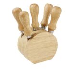 KTC 006 - SET BILBAO (BEIGE / MADERA CAUCHO / METAL)