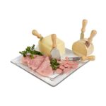 KTC 006 - SET BILBAO (BEIGE / MADERA CAUCHO / METAL) - Imagen 2