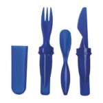 KTC 009 A - CUBIERTOS PICNIC AZUL (AZUL / PLASTICO)