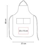 KTC 026 R - MANDIL NEIT ROJO (ROJO / NON WOVEN) - Imagen 3