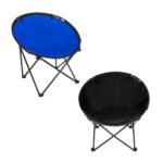 KTC 034 A - SILLA RUNDA AZUL (AZUL / POLIESTER  SILLA / ACERO ESTRUCTURA) - Imagen 5
