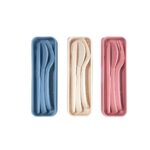 KTC 590 BE - SET DE CUBIERTOS THAI BEIGE (BEIGE / PLASTICO / FIBRA DE TRIGO) - Imagen 6