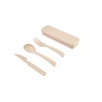 KTC 590 BE - SET DE CUBIERTOS THAI BEIGE (BEIGE / PLASTICO / FIBRA DE TRIGO)