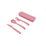 KTC 590 P - SET DE CUBIERTOS THAI ROSA (ROSA / PLASTICO / FIBRA DE TRIGO)