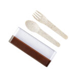 KTC 601 BE - SET DE LONCHERA ECO THUN (BEIGE / FIBRA DE AGAVE Y PLASTICO LONCHERA, CONTENEDOR Y CUBIERTOS / ALGODON BOLSA) - Imagen 5