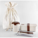 KTC 601 BE - SET DE LONCHERA ECO THUN (BEIGE / FIBRA DE AGAVE Y PLASTICO LONCHERA, CONTENEDOR Y CUBIERTOS / ALGODON BOLSA) - Imagen 6