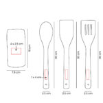 KTC 606 BE - SET DE UTENSILIOS AVIVA (BEIGE / BAMBU) - Imagen 3