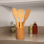 KTC 606 BE - SET DE UTENSILIOS AVIVA (BEIGE / BAMBU) - Imagen 2