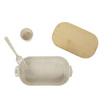 KTC 607 BE - LONCHERA MAKAN BEIGE (BEIGE / PLASTICO / BAMBU) - Imagen 3