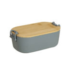 KTC 607 G - LONCHERA MAKAN GRIS (GRIS / PLASTICO / BAMBU)