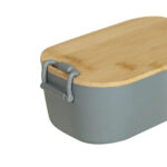 KTC 607 G - LONCHERA MAKAN GRIS (GRIS / PLASTICO / BAMBU) - Imagen 3
