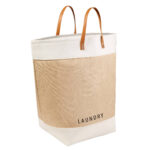 KTC 630 BE - CESTO PARA ROPA ZOE (BEIGE / POLIESTER / ALGODON / FORRO POLIESTER)