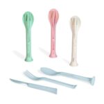 KTC 700 BE - SET DE CUBIERTOS FLORENCIA BEIGE (BEIGE / PLASTICO / FIBRA DE TRIGO) - Imagen 5