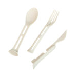 KTC 700 BE - SET DE CUBIERTOS FLORENCIA BEIGE (BEIGE / PLASTICO / FIBRA DE TRIGO) - Imagen 3
