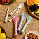 KTC 700 BE - SET DE CUBIERTOS FLORENCIA BEIGE (BEIGE / PLASTICO / FIBRA DE TRIGO) - Imagen 6
