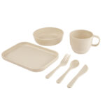 KTC 900 BE - VAJILLA INDIVIDUAL ZEKE BEIGE (BEIGE / PLASTICO / FIBRA DE TRIGO) - Imagen 2