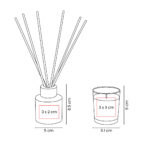 KTC 950 B - SET DE HOGAR ALICE BLANCO (BLANCO / VIDRIO / CERA DE SOYA / FIBRA DE POLIESTER /  FRAGANCIA) - Imagen 6