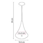 LAM 1070 B - LÁMPARA SWAN (BLANCO / PLASTICO) - Imagen 5