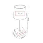 LAM 901 B - LÁMPARA LÚMEN (BLANCO / PLASTICO / METAL) - Imagen 7