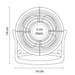 LAP 008 B - VENTILADOR HAVA (BLANCO / PLASTICO) - Imagen 5