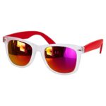 LEN 005 R - LENTES MIRROR ROJO (ROJO / PLASTICO)