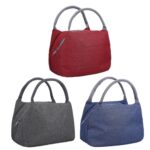 LON 005 LONCHERA TOTE  (ROJO / POLIÉSTER) - Imagen 3