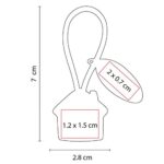 M 2060 N - LLAVERO CASA CON PLACA (NEGRO / HULE / METAL) - Imagen 3