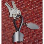 M 2060 N - LLAVERO CASA CON PLACA (NEGRO / HULE / METAL) - Imagen 2