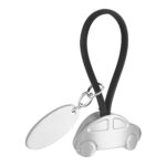 M 2080 N - LLAVERO AUTO CON PLACA (NEGRO / HULE / METAL) - Imagen 4
