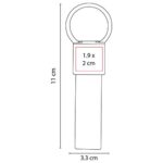 M 4180 N - LLAVERO GLASDTONE NEGRO (NEGRO / METAL / TELA) - Imagen 2