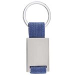 M 5813 A - LLAVERO CASPIO AZUL (AZUL / METAL / TELA)