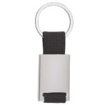 M 5813 N - LLAVERO CASPIO NEGRO (NEGRO / METAL / TELA)