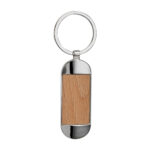 M 6870 BE - LLAVERO DELICO (BEIGE / MADERA / METAL)