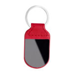 M 6880 R - LLAVERO AMARAL ROJO (ROJO / CURPIEL / METAL)
